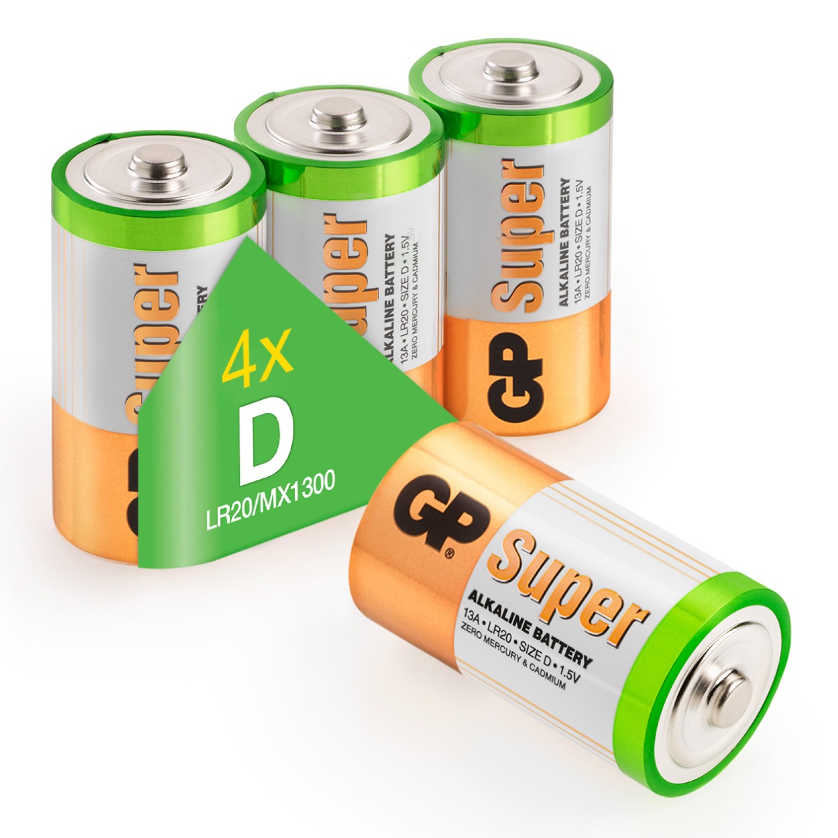 Super Alkaline D - 4 batterijen